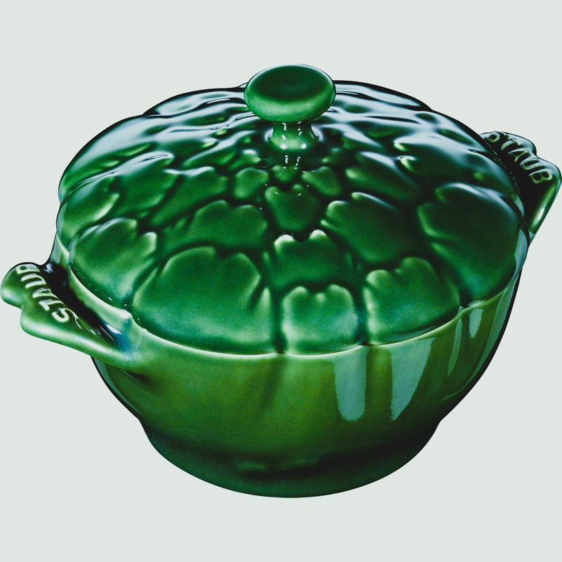 Staub Ceramic 16-oz Petite Artichoke Cocotte - Basil & Reviews